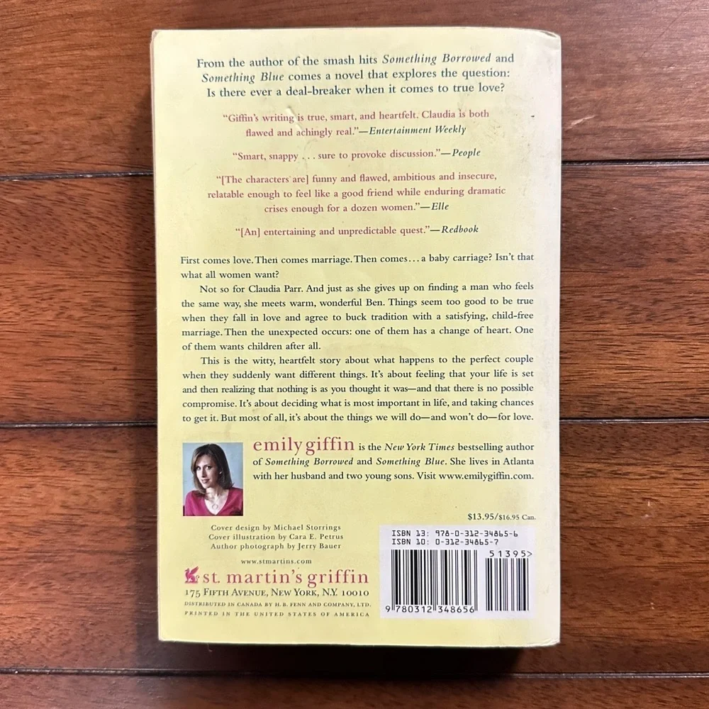Baby Proof by Emily Giffin Paperback Book